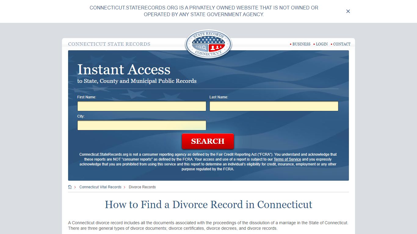 How to Find a Divorce Record in Connecticut